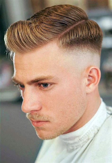 short side part haircut|classic short side part fade.